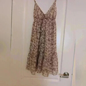 Boux avenue size small pink and  brown floral nightie